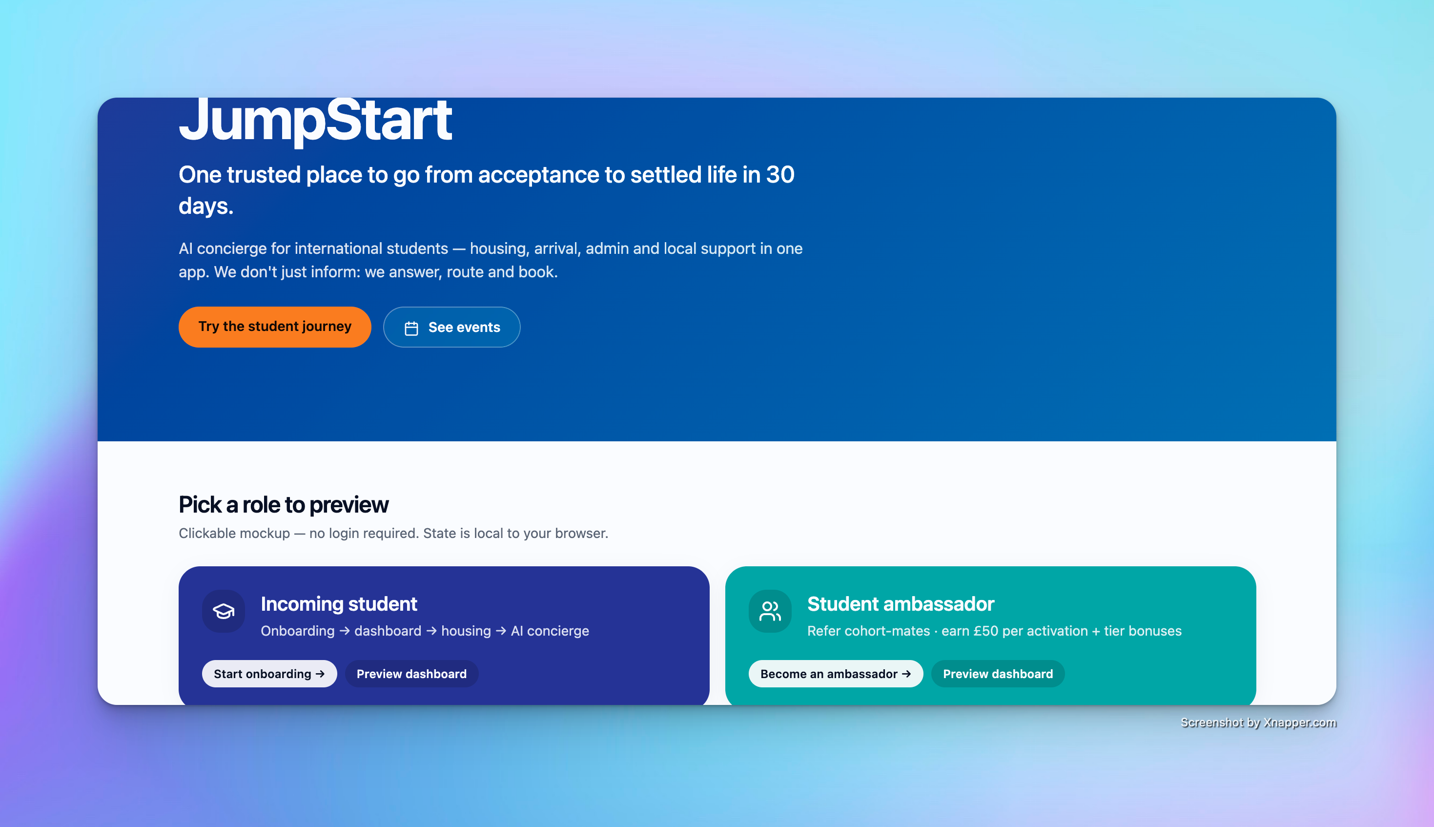 Student Concierge — JumpStart